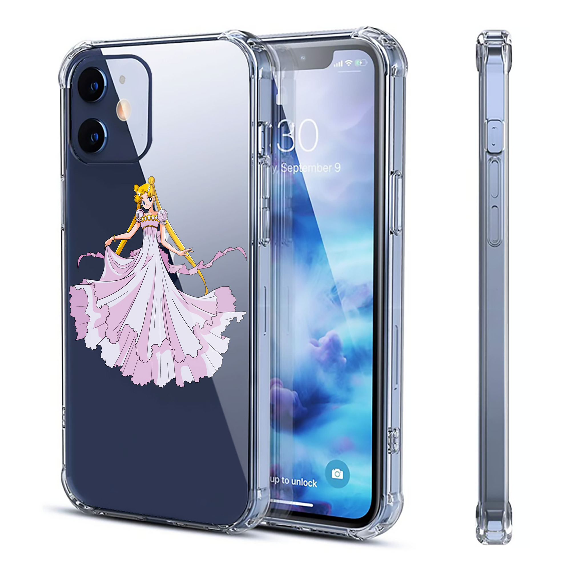 （画像用） 美少女戦士セーラームーン 愛野 美奈子 あいの みなこ Sailor Moon Aino Minako 【iPhone 12シリーズ対応】透明スマホケース（クリアソフトケース）